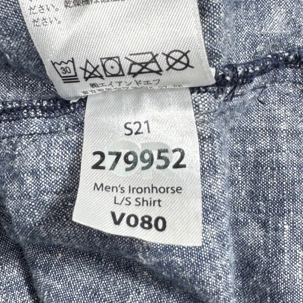 Outdoor Research Ironhorse Shirt Mens XXL Blue Hemp Cotton Button Down 279952 - Picture 5 of 9